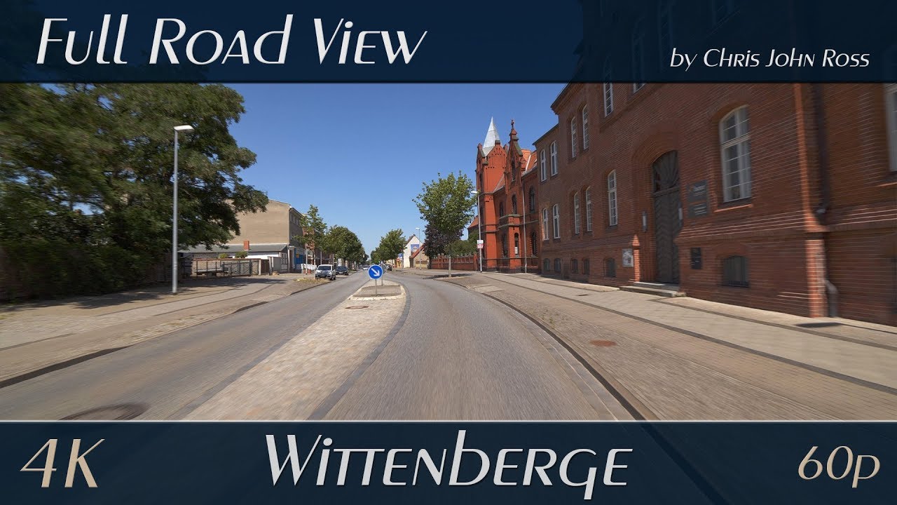 Wittenberge, Brandenburg, Germany: Perleberger Straße - 4K (2160p/60p) Ultra HD
