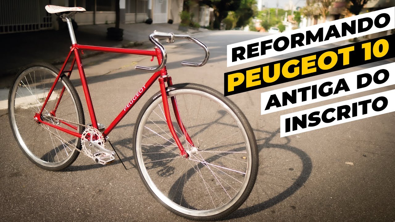 Reformamos uma Peugeot 10 dos anos 70 para um inscrito. Pedaleria