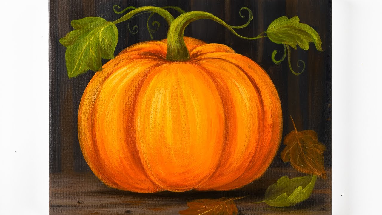 How to paint pumpkin / Pumpkin Painting Ideas | Painting Tutorial for Beginners
