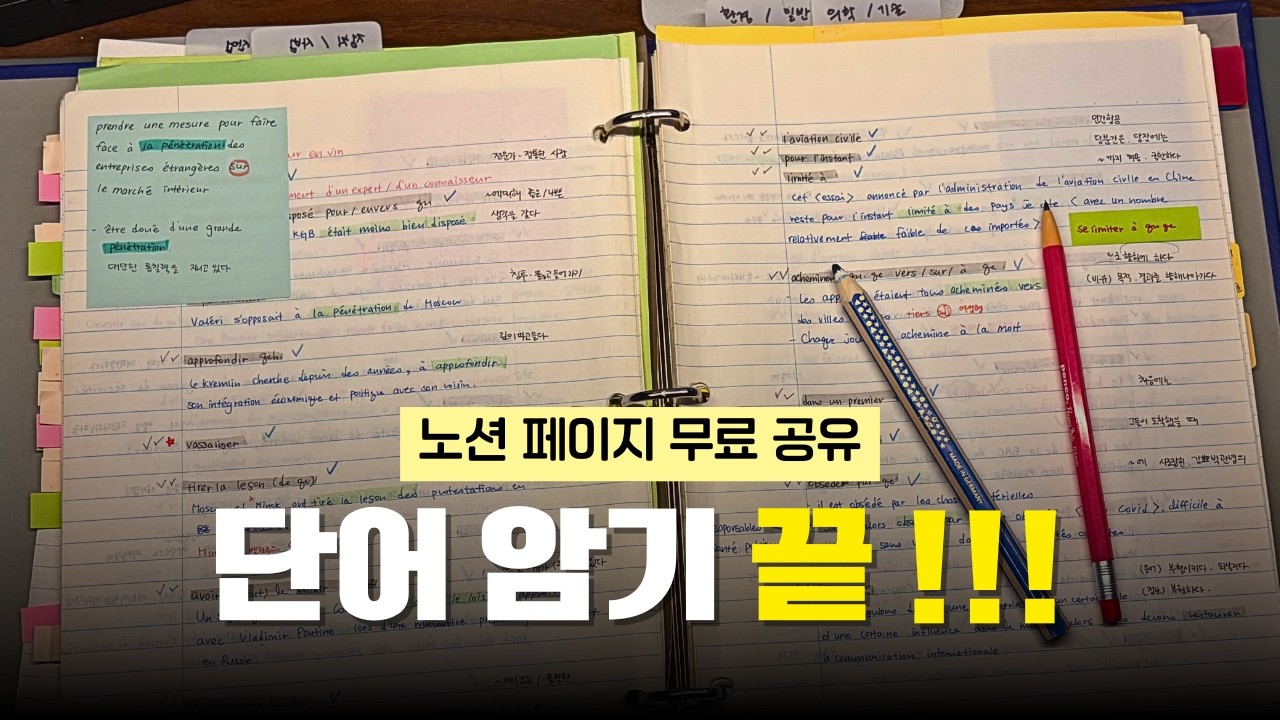 (광고X) 10년 언어 공부 끝에 정착한 단어 암기법