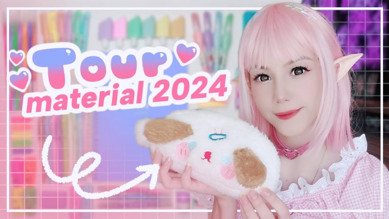 TOUR PELO MEU MATERIAL 2024💖🌟 (Oi, eu voltei :D)