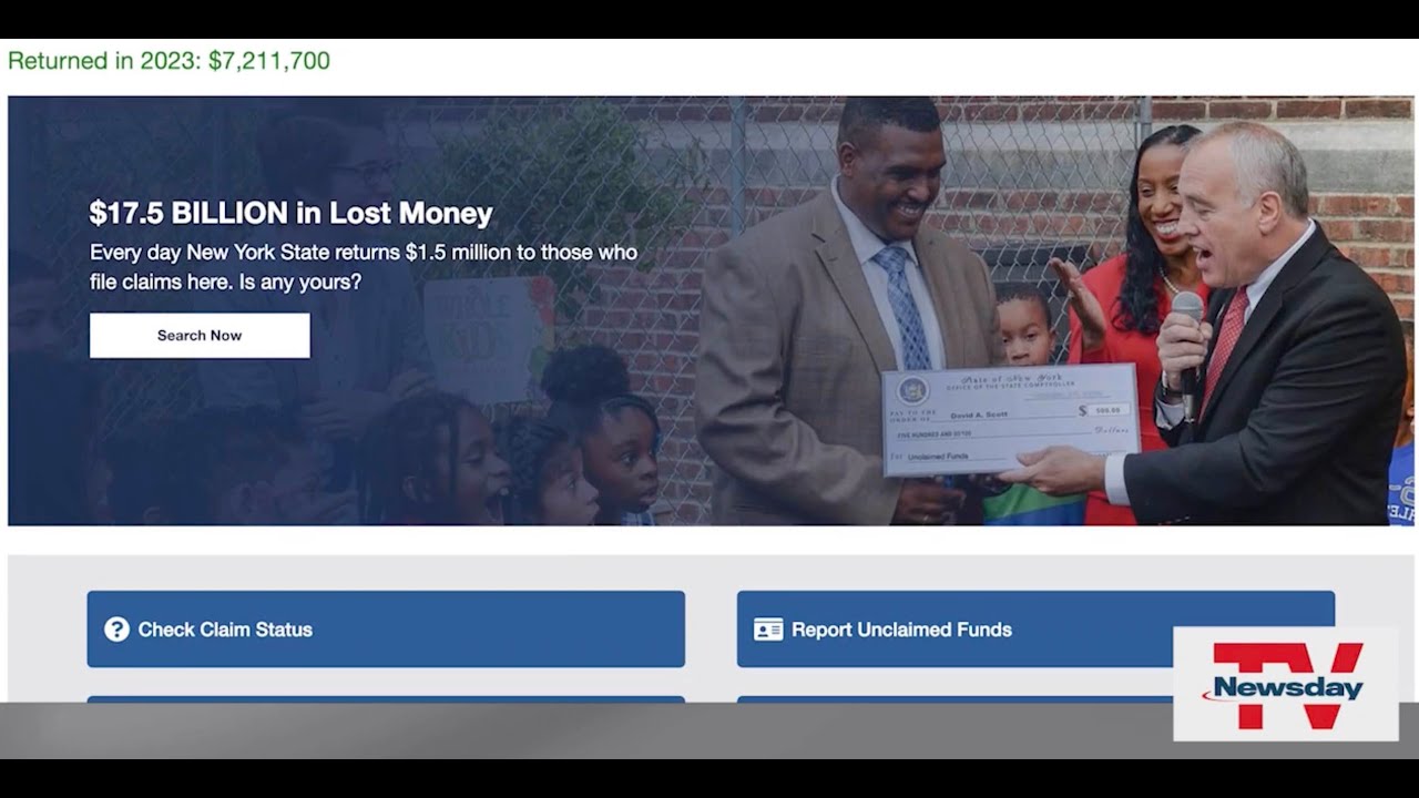 Searching New York State Comptroller's website could help you claim lost funds