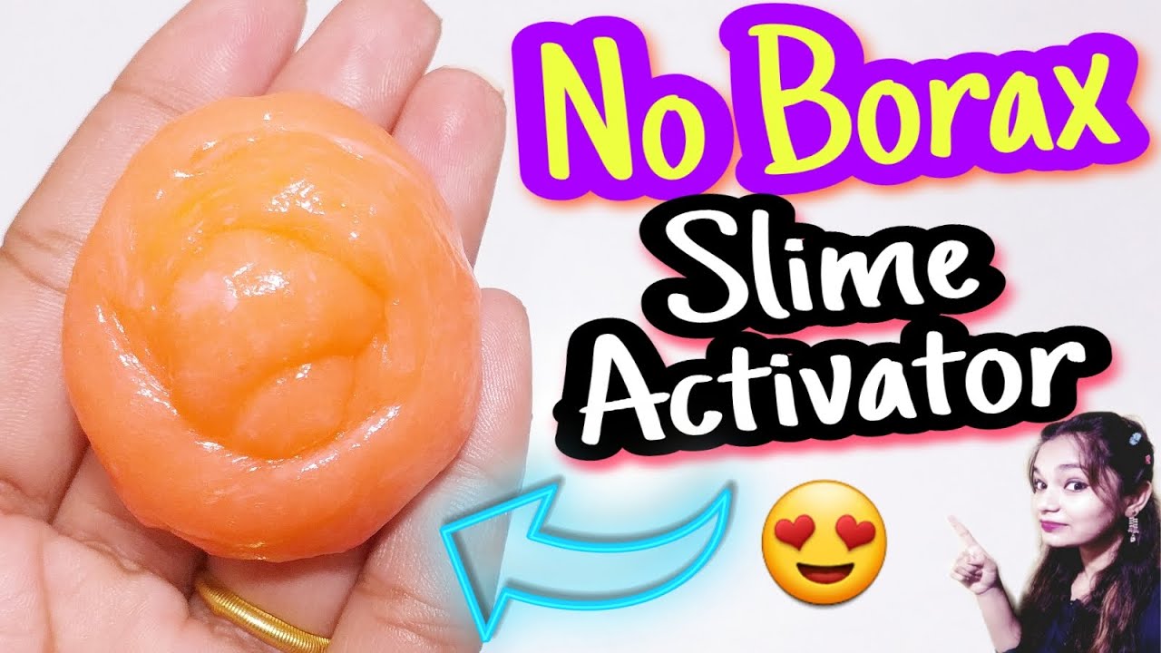How to make no borax slime activator💦Homemade Slime Activator😍No Borax Slime at home #ironystar