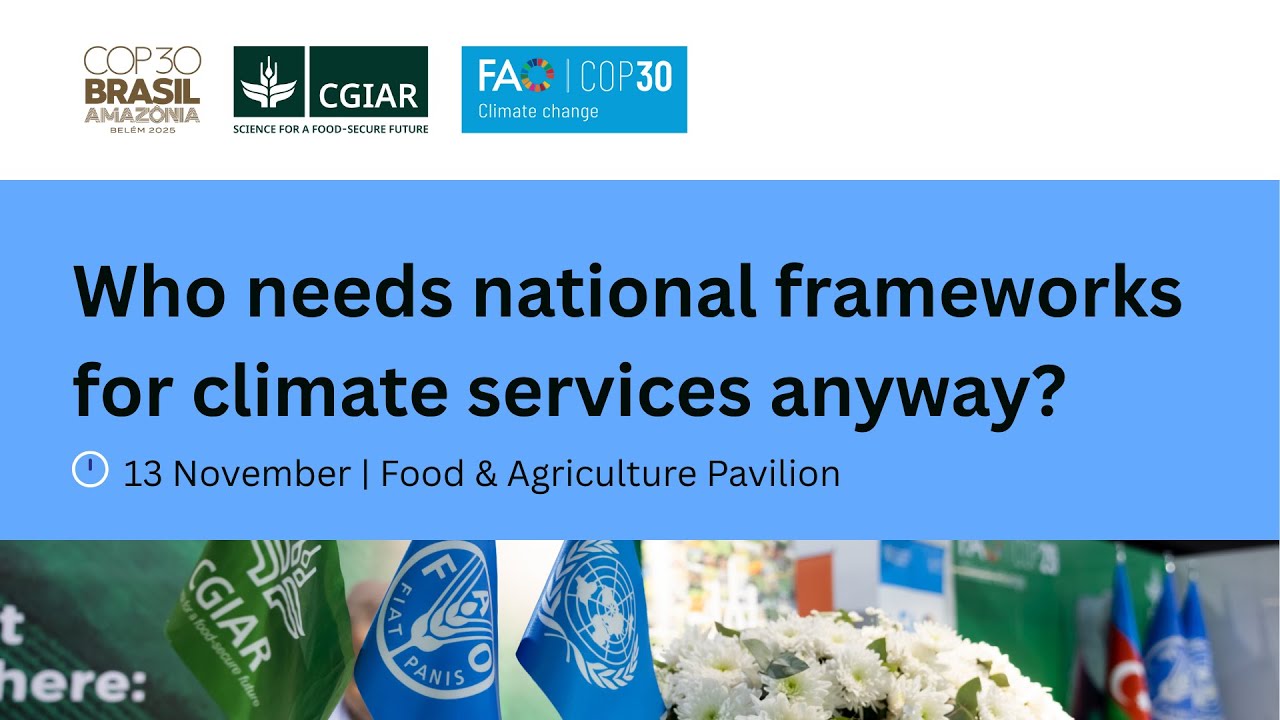 Кому вообще нужны национальные рамки для климатических услуг?