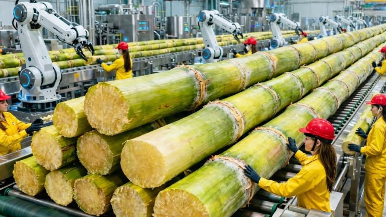 Inside a Modern Cane Sugar Factory: From Fresh Sugarcane to Pure Golden Gur Blocks