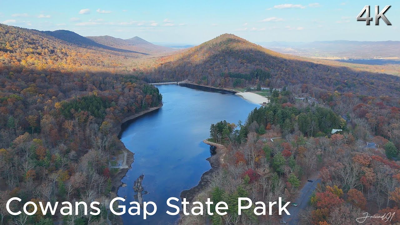 Cowans Gap State Park | 4K #4k #trending #nature #drone #explore #hiking #lake #sky #mountains #fall