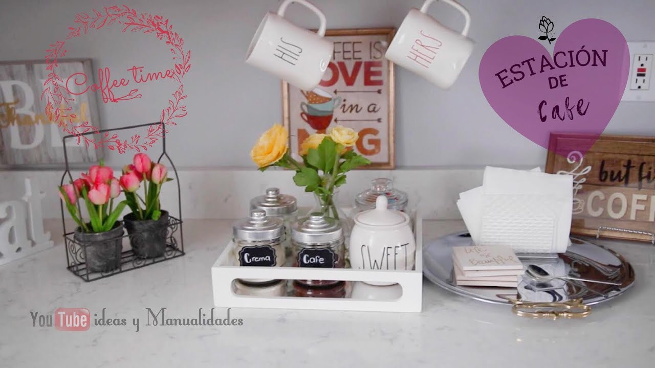 Como organizar un area para el cafe o té | Estacion de cafe | organiza estacion de cafe