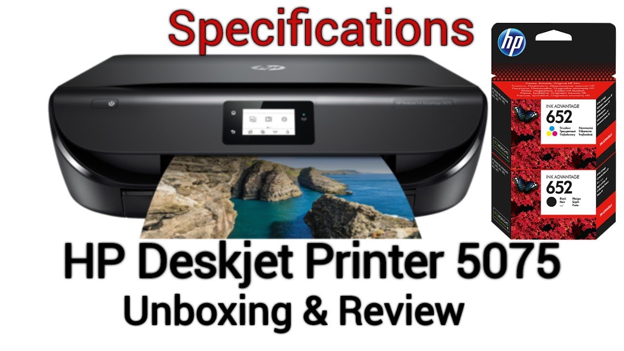 Hp Deskjet Printer 5075 Unboxing & Review