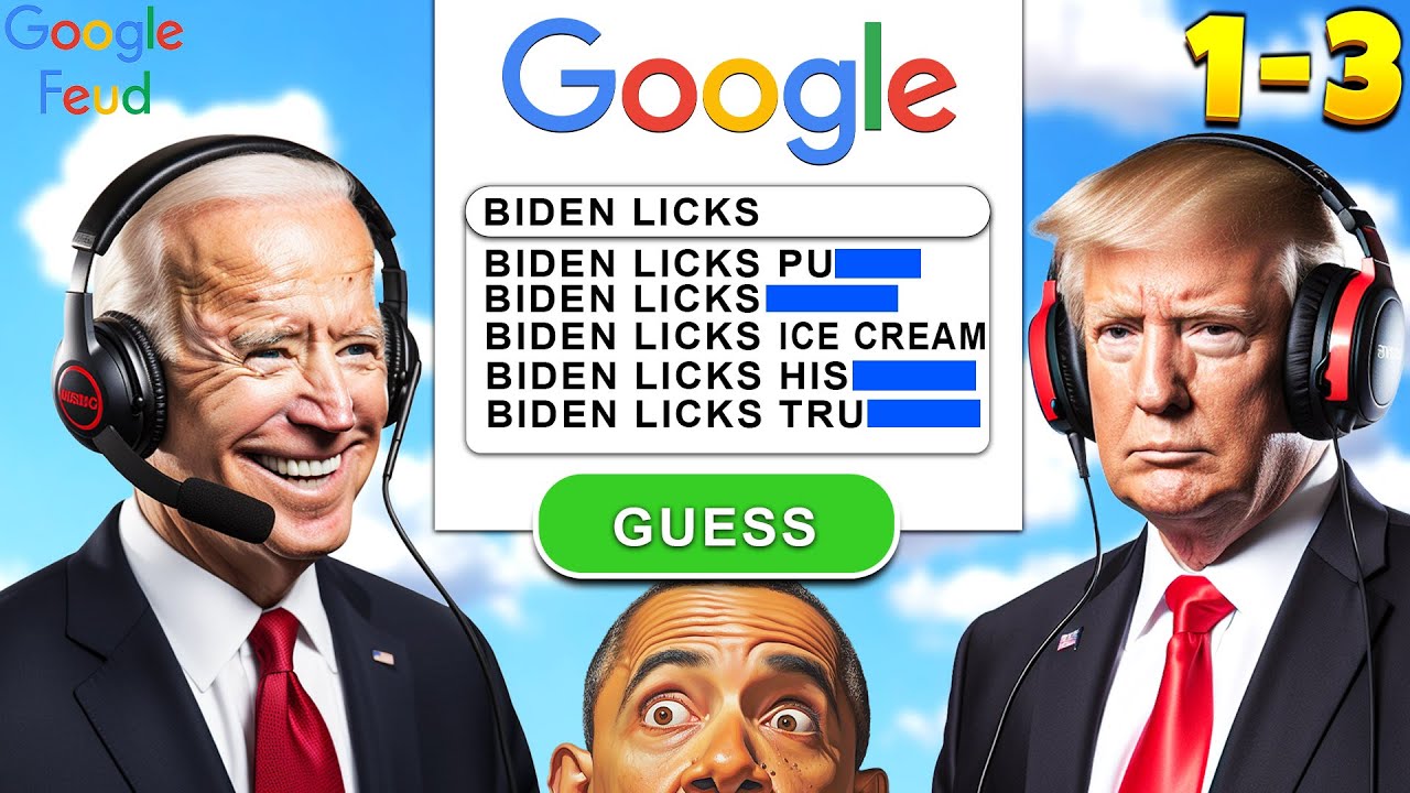 US Presidents Play GOOGLE FEUD 1-3