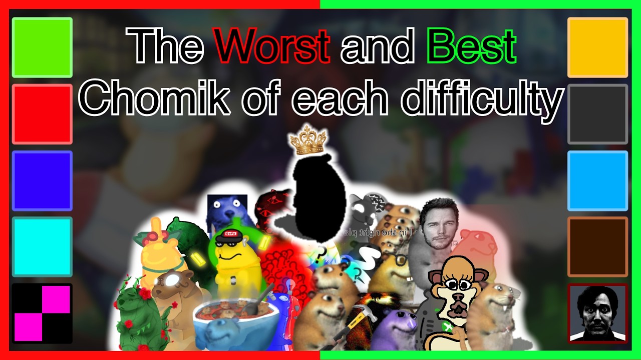 The WORST and BEST Chomik of each difficulty - Find the Chomiks Roblox (Reupload)