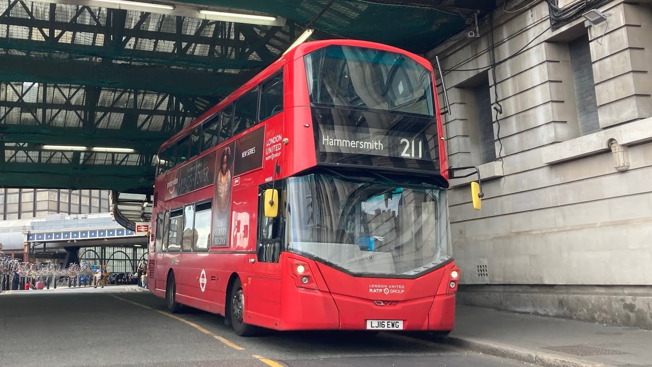 FRV. Ratp Group Route 211. Waterloo Stn - Hammersmith Bus Stn. Wright Gemini 3 VH45185 (LJ16 EWG)