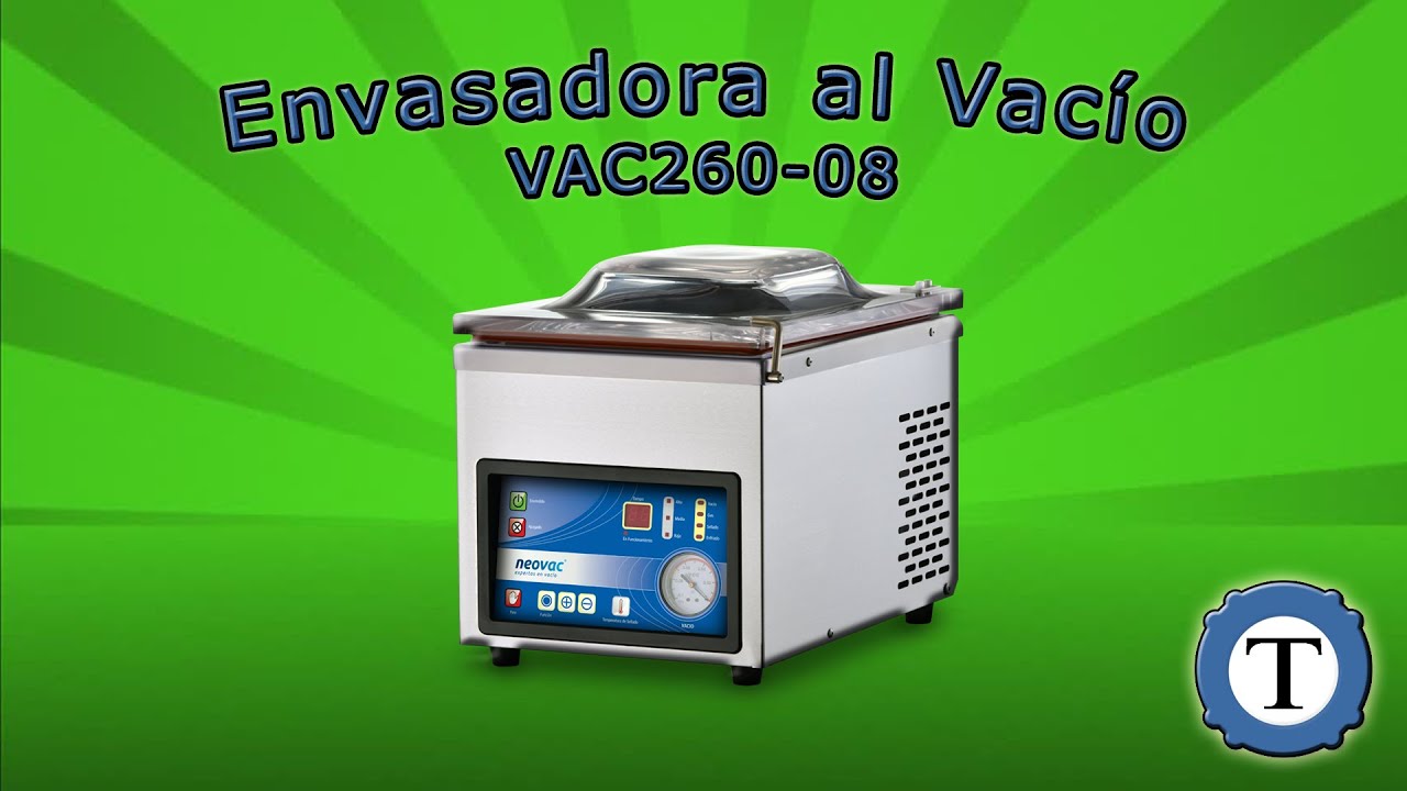 ► Como se usa la Envasadora al Vac&iacute;o Neovac VAC260 08 ◄ Modelo Profesional 26cm