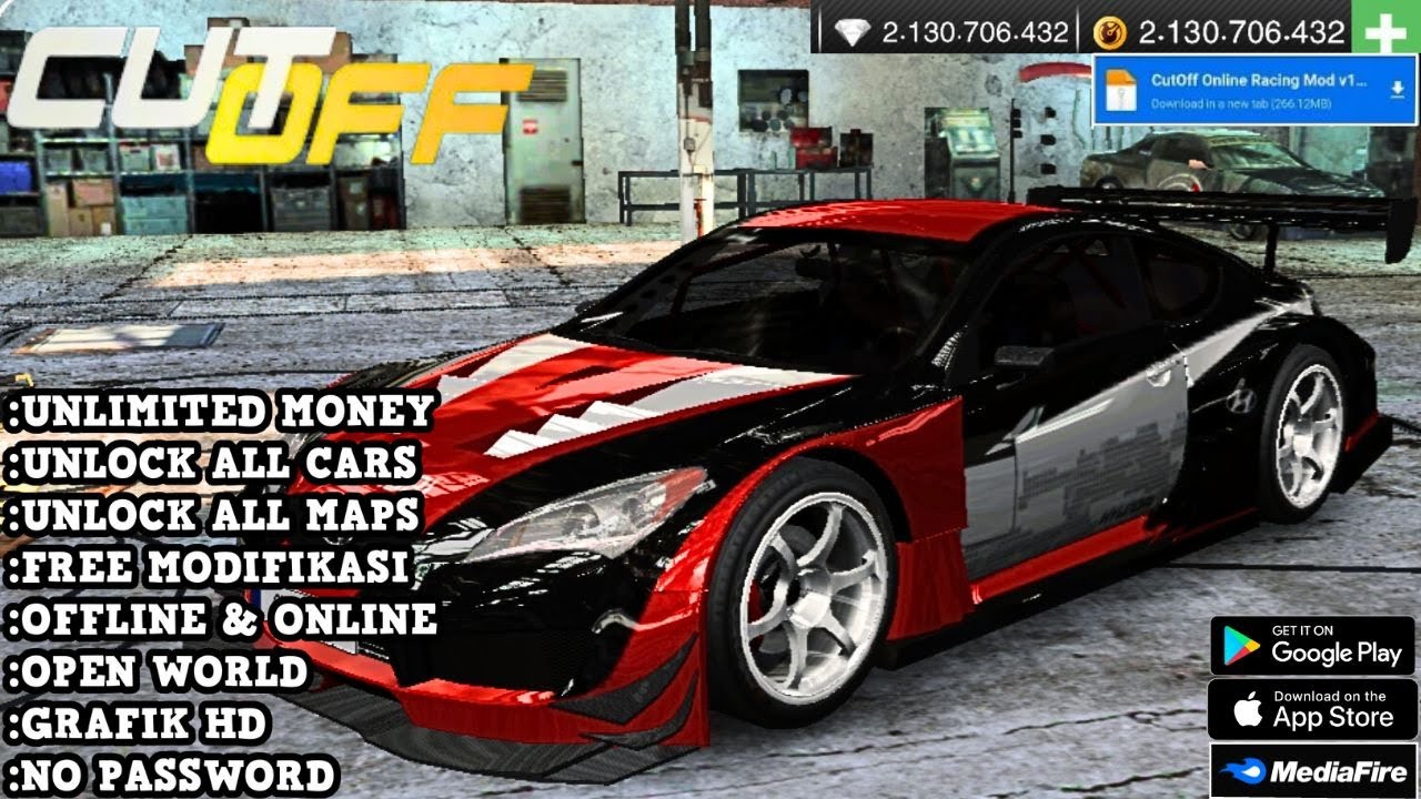 CutOff Online Racing Mod Apk V2.15 New Update Terbaru 2023 Unlock All Cars & Unlimited Money, Diamon