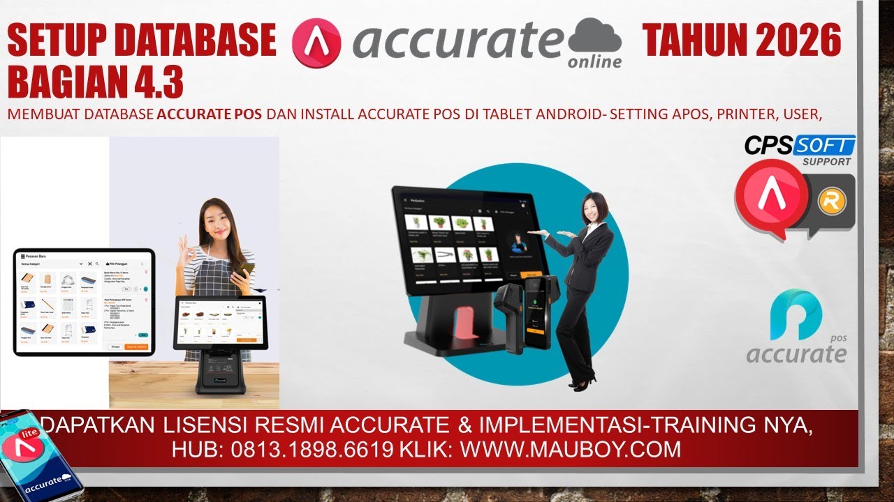 Setup 12: Database Accurate Online 2026-Install dan Setting Accurate POS