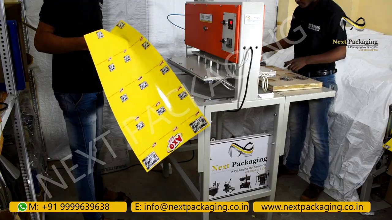 Automatic Scrubber Packing Machine | ऑटोमैटिक स्क्रबर ब्लिस्टर पैकिंग मशीन | Pneumatic Model