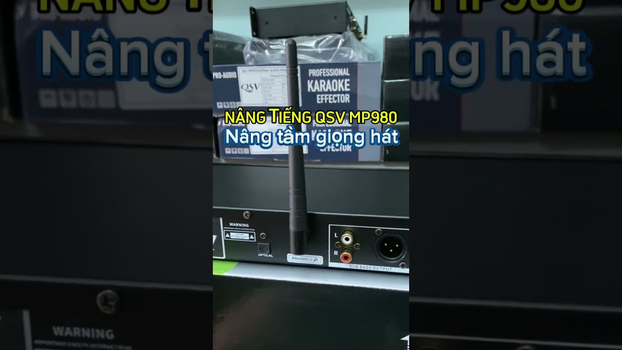 Nâng tiếng QSV MP980 chất lượng cho bass, treble rõ ràng, âm thanh sáng cực hay. L/H: 0972 992 125
