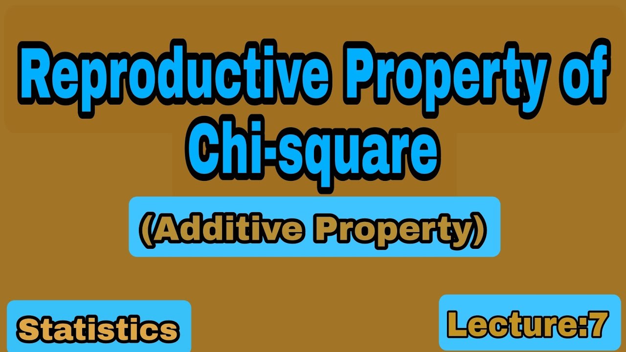 Reproductive property of Chi-square Distribution with degree of freedom 