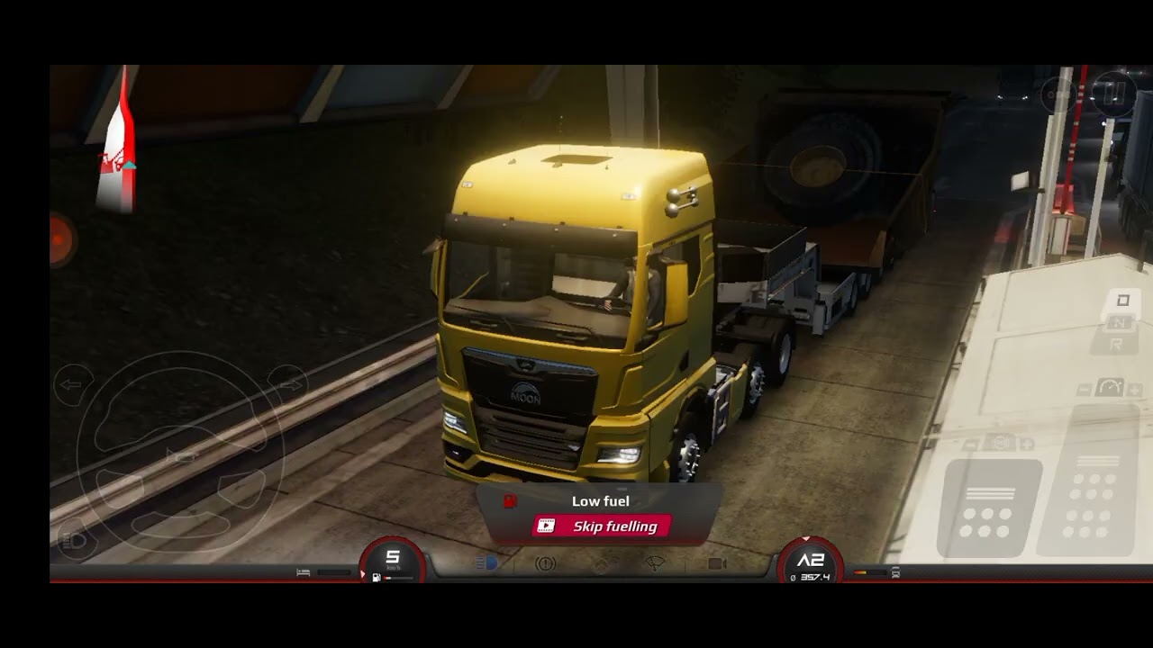 Truckers Of Europe 3 Semi Truck Transporting a Mining Truck Parts Sending From The Quarry 