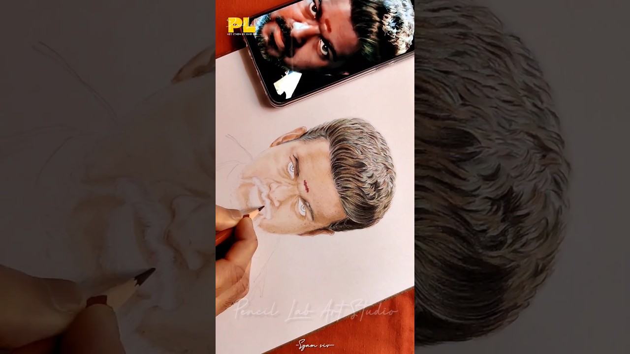 ❤️ Bigil Vijay Pencil Drawing | 💖 Thalapathy Vijay Drawing 🥰 