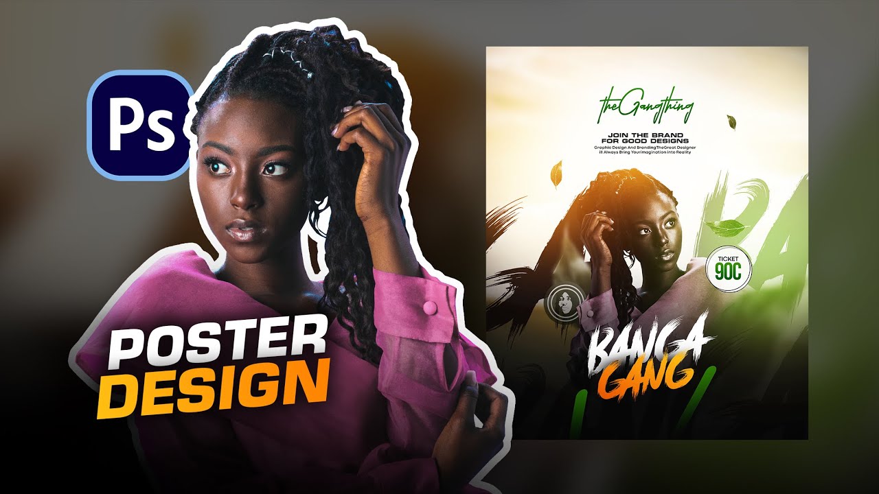 How to create a simple poster design on Adobe Photoshop