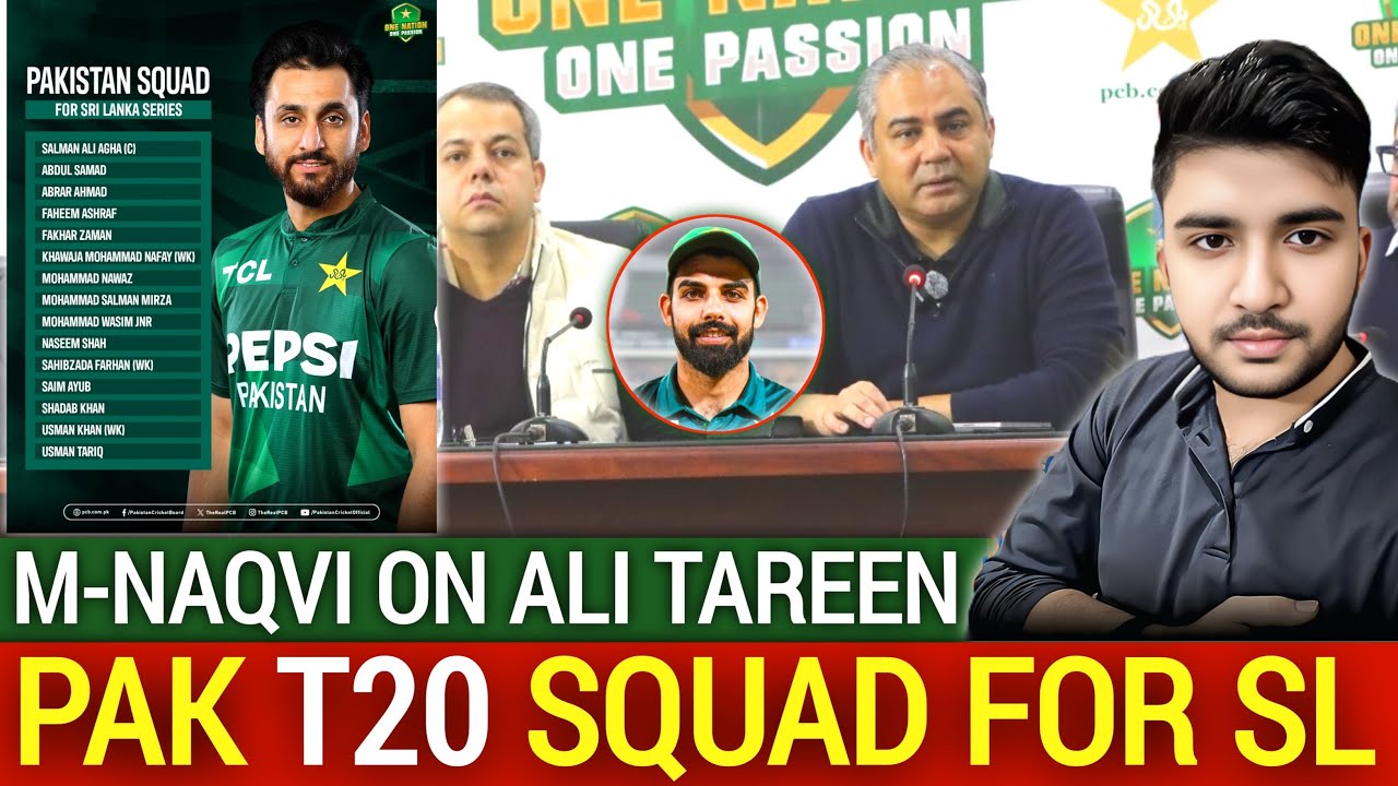 🛑Shadab Khan Back in Team || Pak Squad for Tour Sri Lanka || Mohsin On Ali tareen!