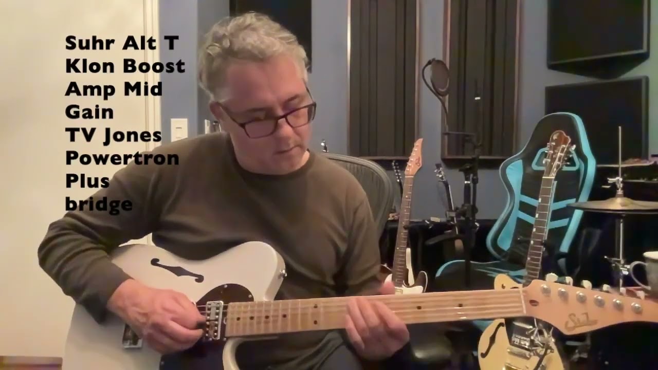 Thorn Gustavsson Koll Suhr Thornbucker Throbak 101+ DW102 TVJones Powertron+ Classic Klon Badcat 65