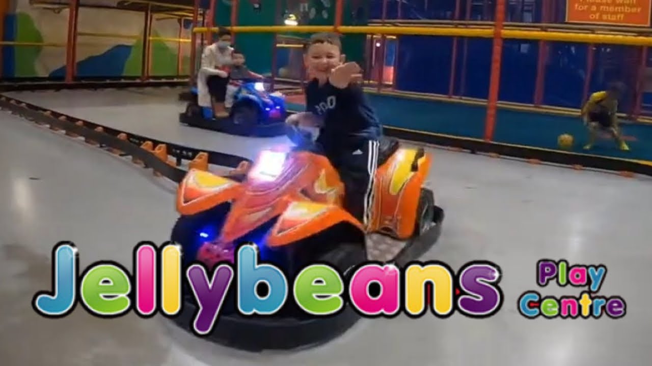 KIDS INDOOR FUN GO KARTS ELECTRIC SCOOTERS FAMILY FUN AT JELLYBEANS SOFT PLAY PLAYCENTRE WIDNES