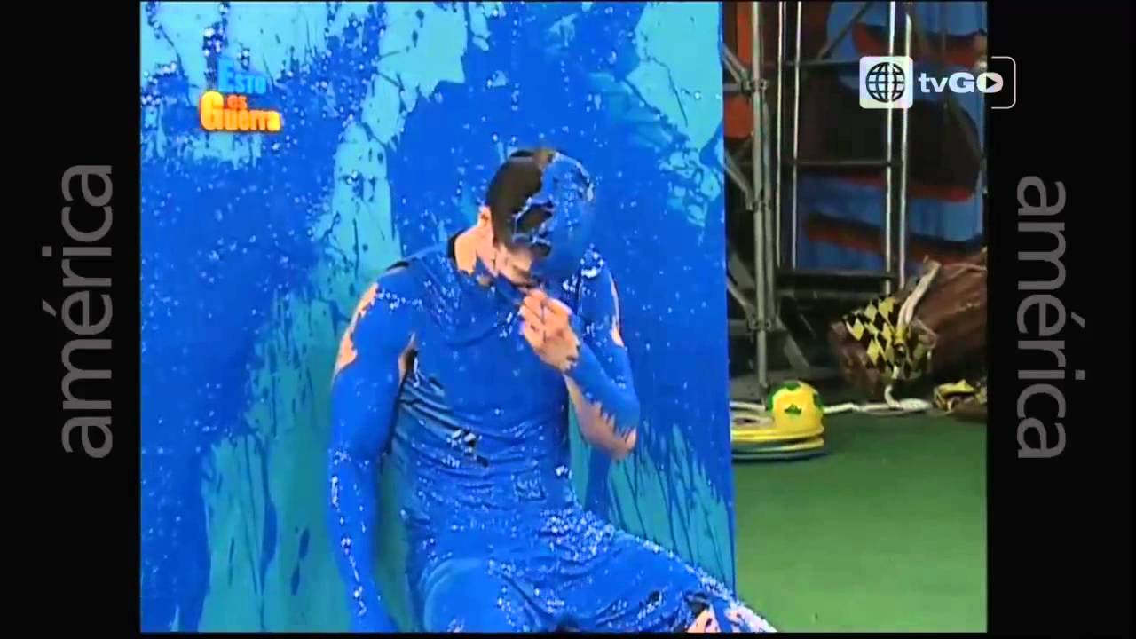Handsome Model Getting Slimed