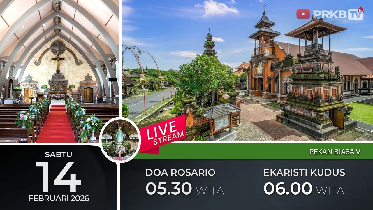 LIVE DOA ROSARIO & EKARISTI KUDUS,  14/2/26 05.30 WITA