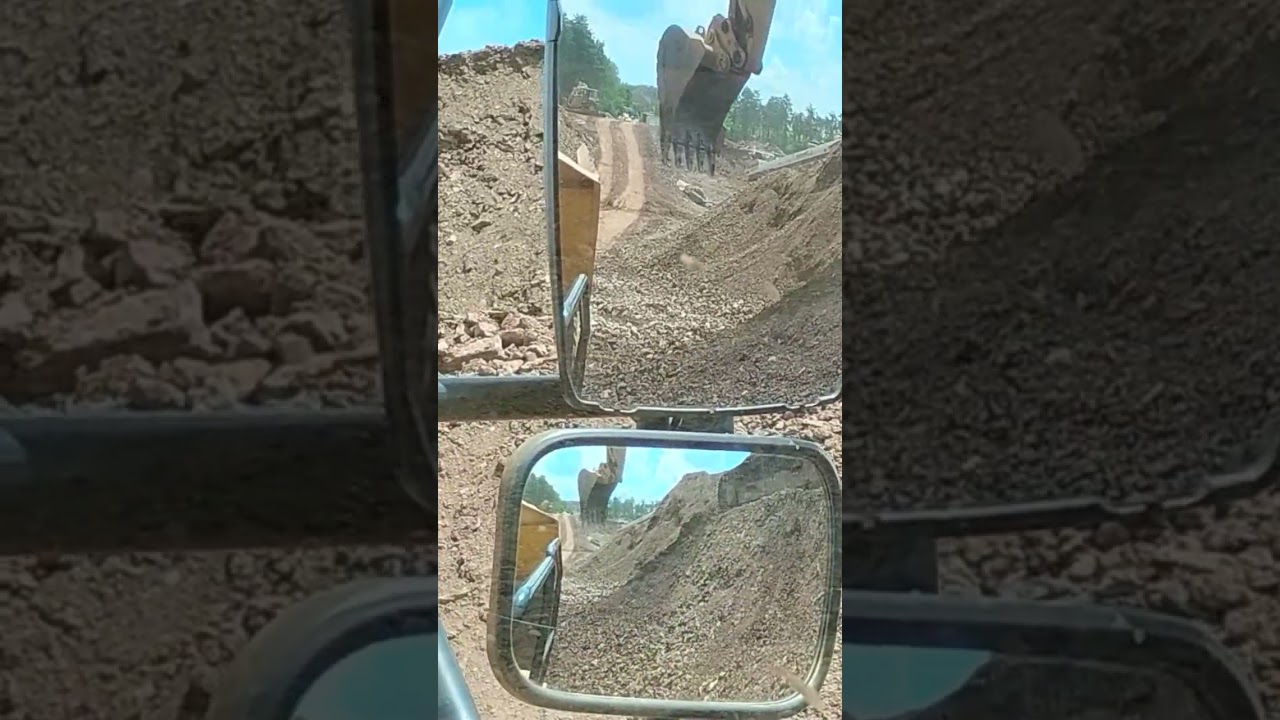 off-road haul-truck hauling dirt