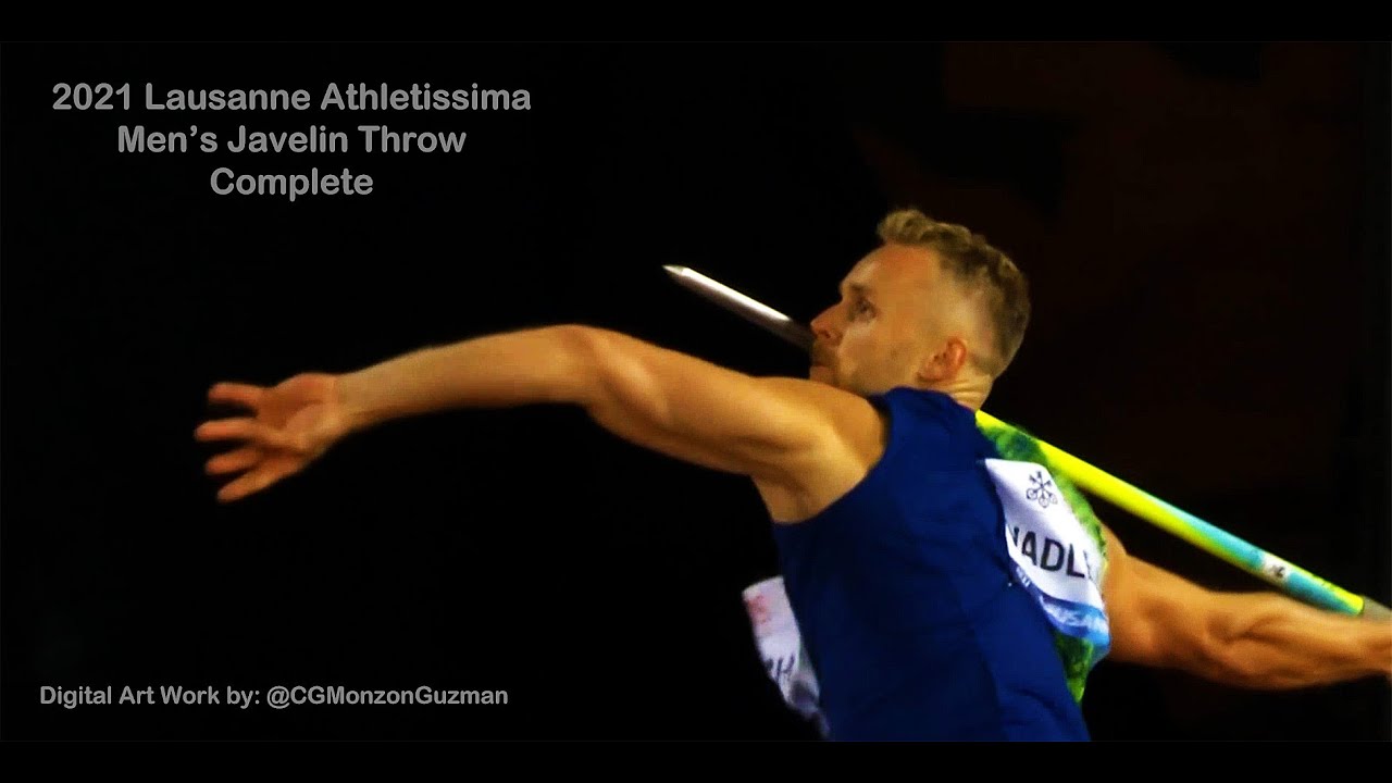 Complete Men's Javelin Throw. Lausanne Athletissima. Diamond League. Stade Olympique August 26, 2021