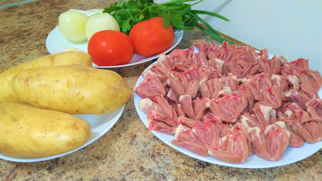 КУРИНЫЕ СЕРДЕЧКИ! ПОКАЗЫВАЮ КАК ВКУСНО ПРИГОТОВИТЬ ЧТО БЫ ВСЕ ПРОСИЛИ ДОБАВКУ!