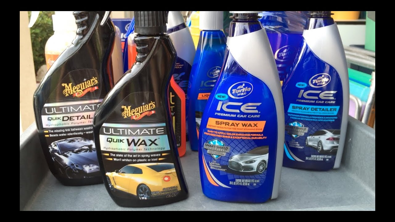 Meguiar's Ultimate Quik Wax vs. Turtle Wax ICE Spray Wax
