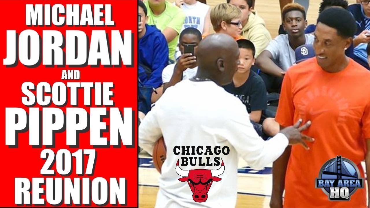 MICHAEL JORDAN & SCOTTIE PIPPEN 2017 REUNION ! Michael Jordan Flight School Chicago Bulls Highlights