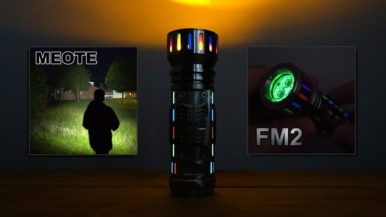 MEOTE FM2 Titanium gadget flashlight with 2360 lumens & 31 Glow slots!!!