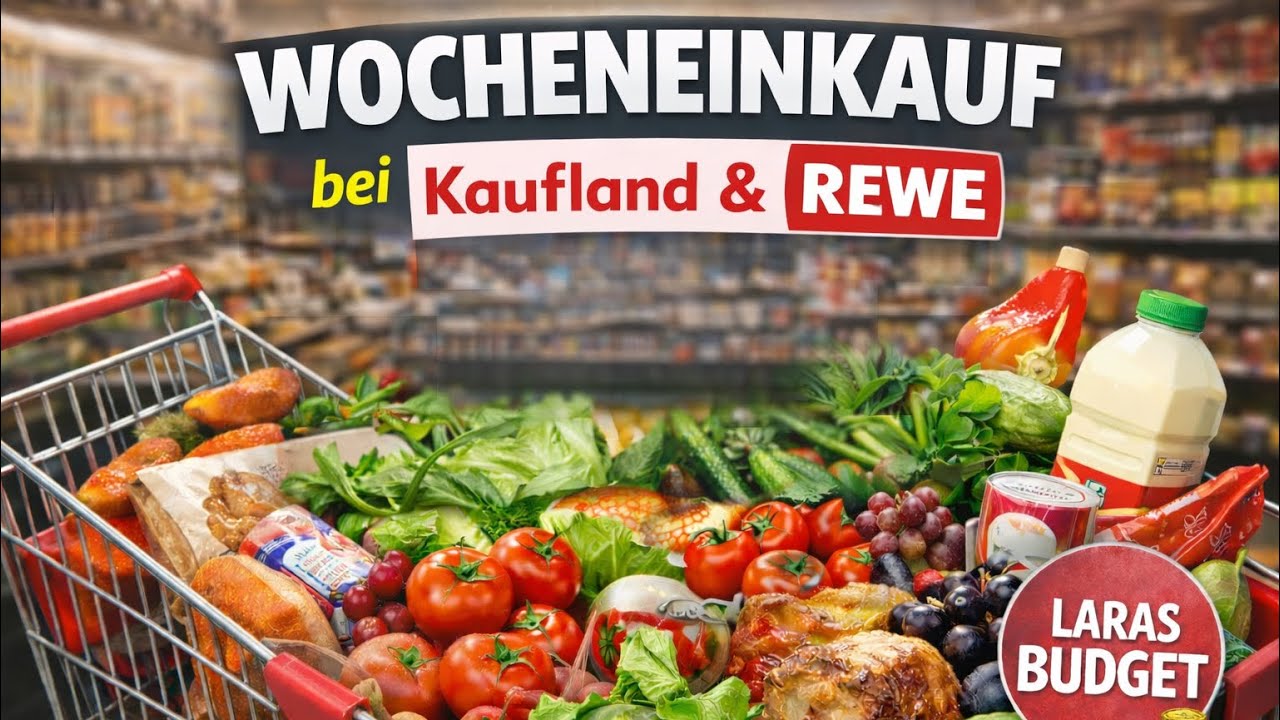 Wocheneinkauf bei Kaufland & REWE 🛒Was zahlt ihr pro Woche?