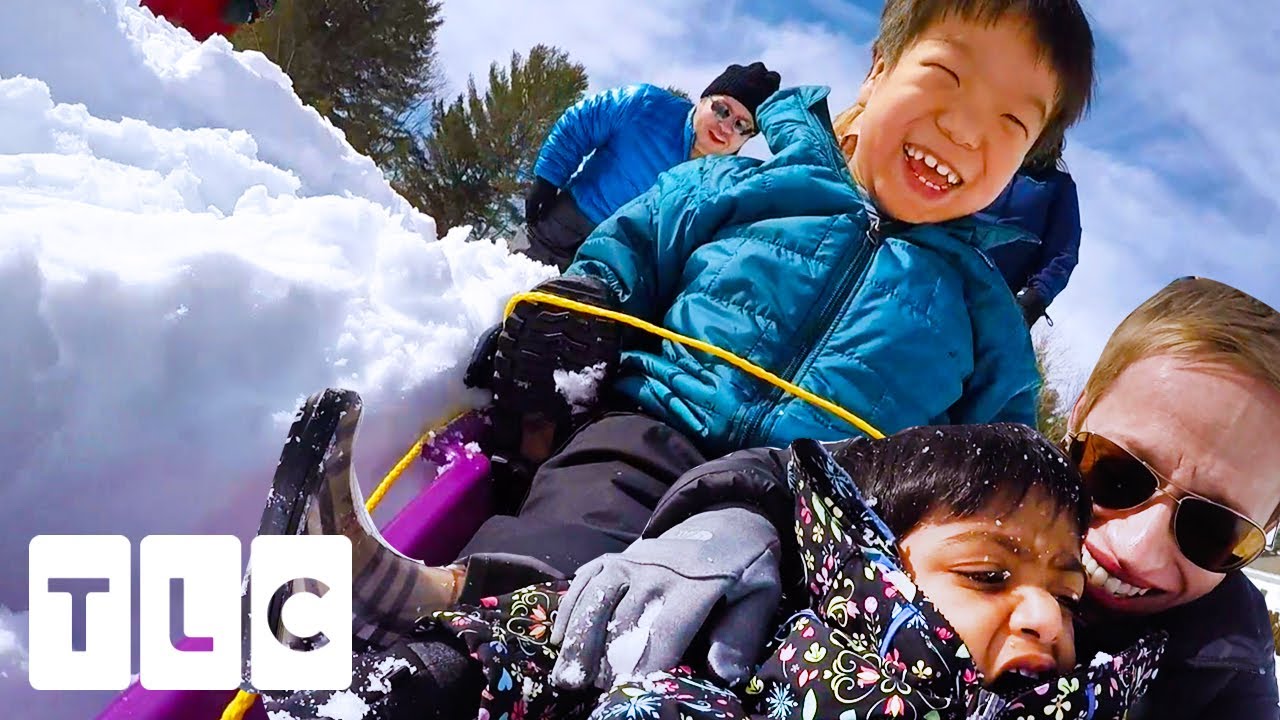The Klein Kids See Snow For The First Time | The Little Couple