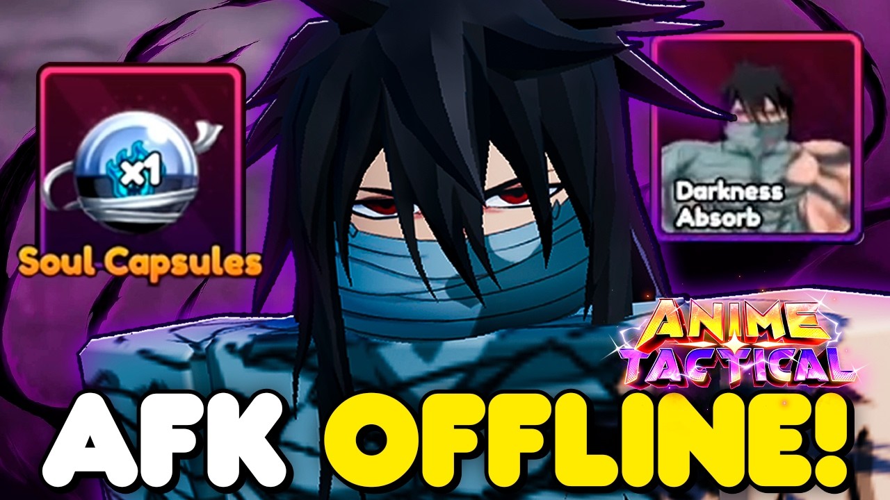 CONSEGUI a NOVA CAPSULA USANDO o MELHOR AFK OFFLINE DO ANIME TACTICALS...