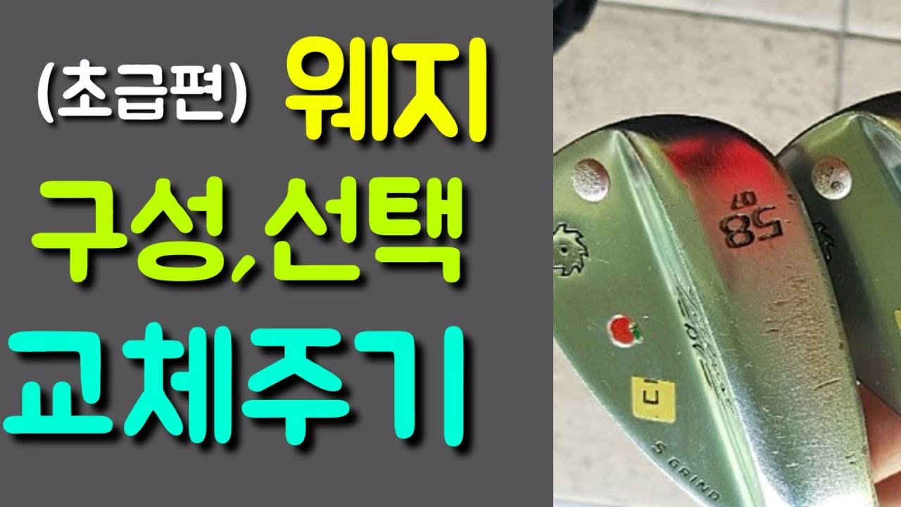초급편 -웨지구성,바운스선택,교체주기 를 알아볼까요?