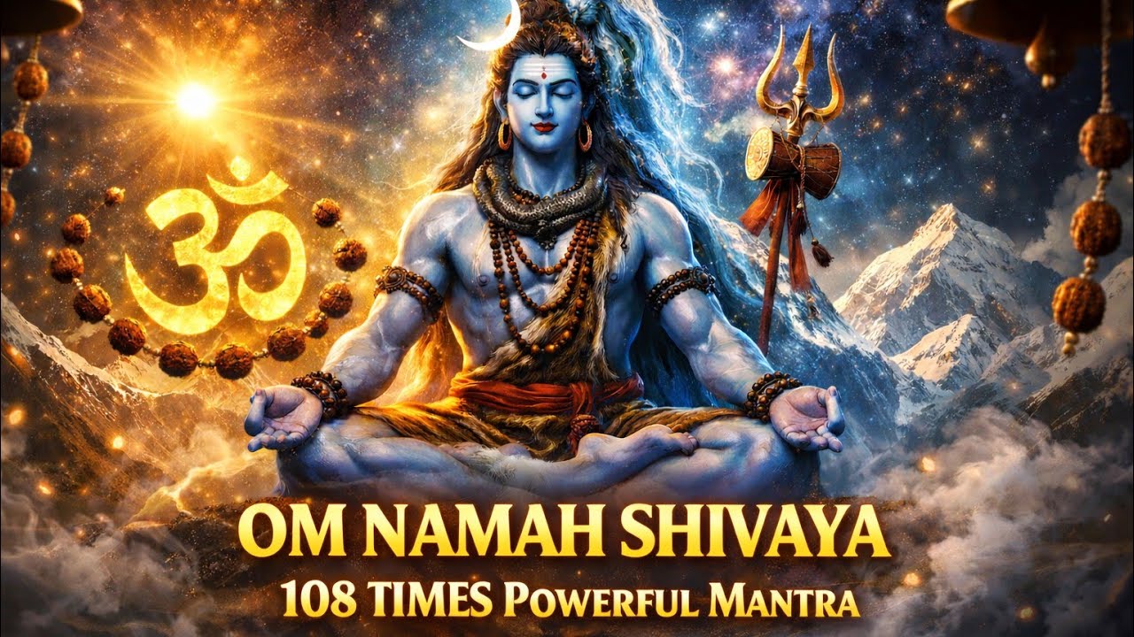 Powerful Om Namah Shivaya Mantra 108 Times | Peace, Protection & Positive Energy #omnamahshivaya 
