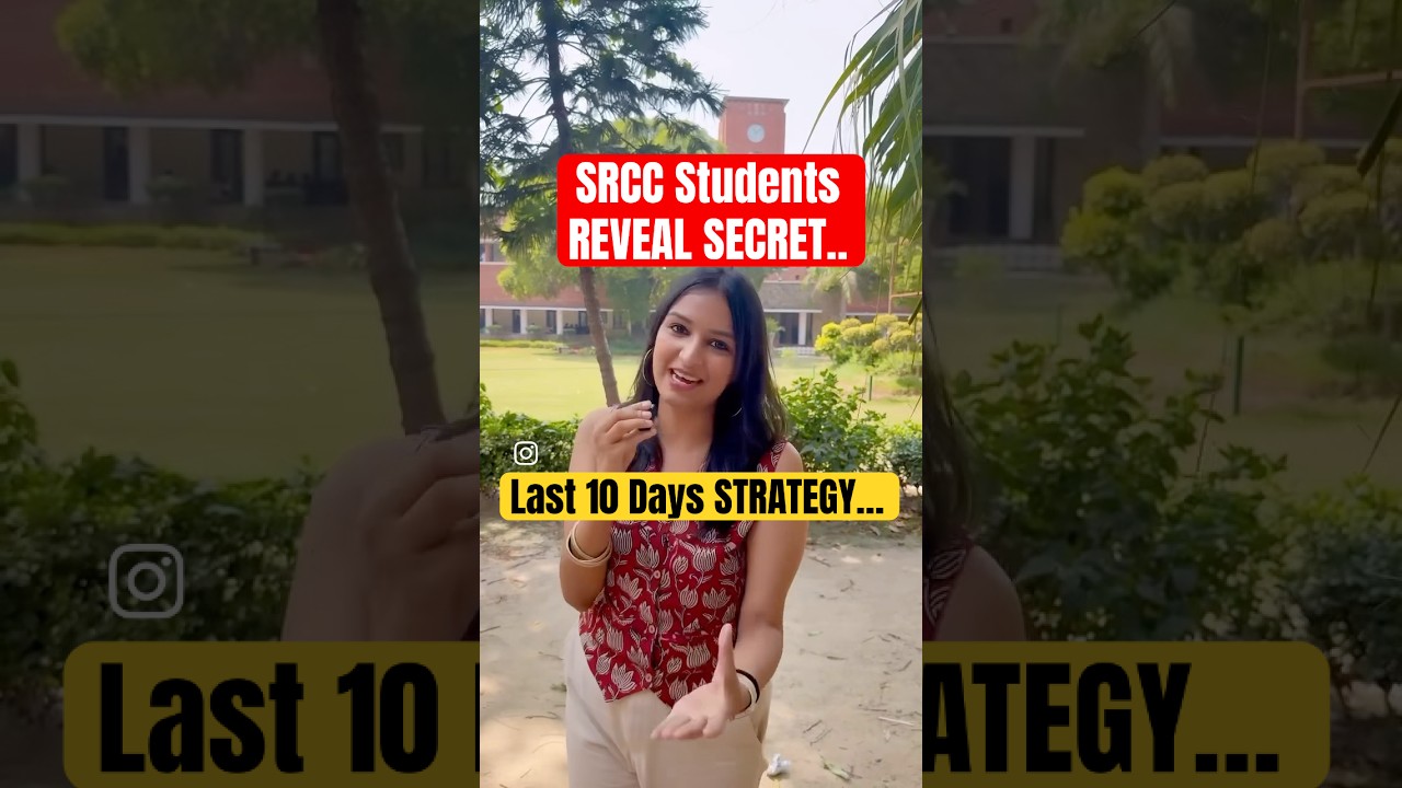 SRCC Students Reveal How to Crack CUET Economics in 10 Days! | Last Chance!