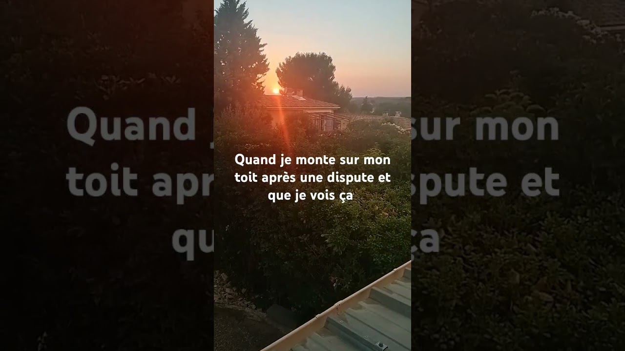 J'&eacute;tais &eacute;bloui 😍# coucher de soleil
