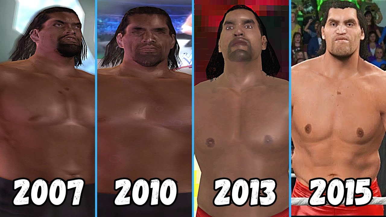 Evolution of The Great Khali Entrance 2007 -2015 - WWE Games