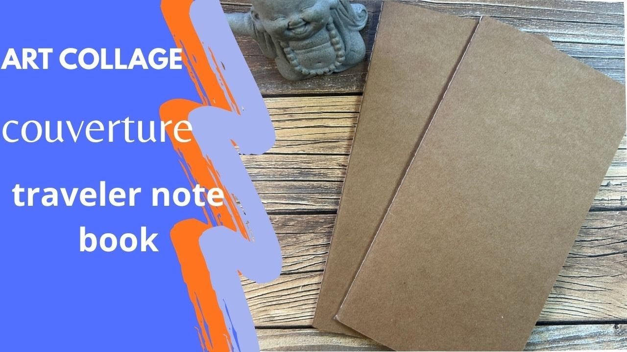ART COLLAGE COUVERTURE CARNET MIDORI TRAVELER NOTE BOOK