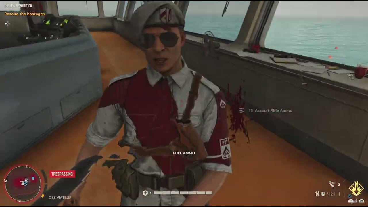 Far Cry 6 infiltrate the ship . Free the prisoners