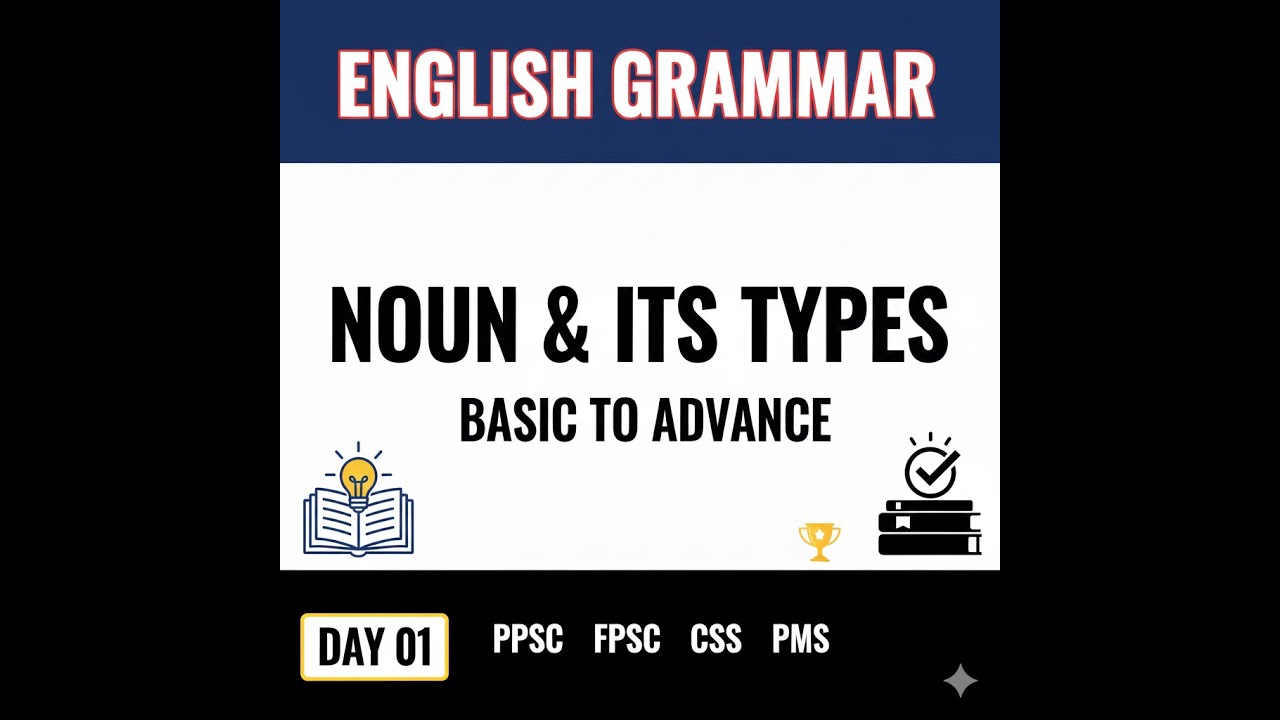PPSC English: Noun Types & MCQs Solved | Grammar Basics