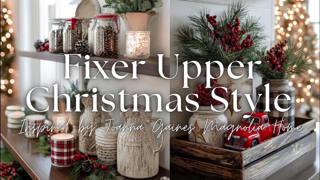 🎄 Рождественский стиль Fixer Upper от Джоанны Гейнс, который вы захотите скопировать (вдохновение...