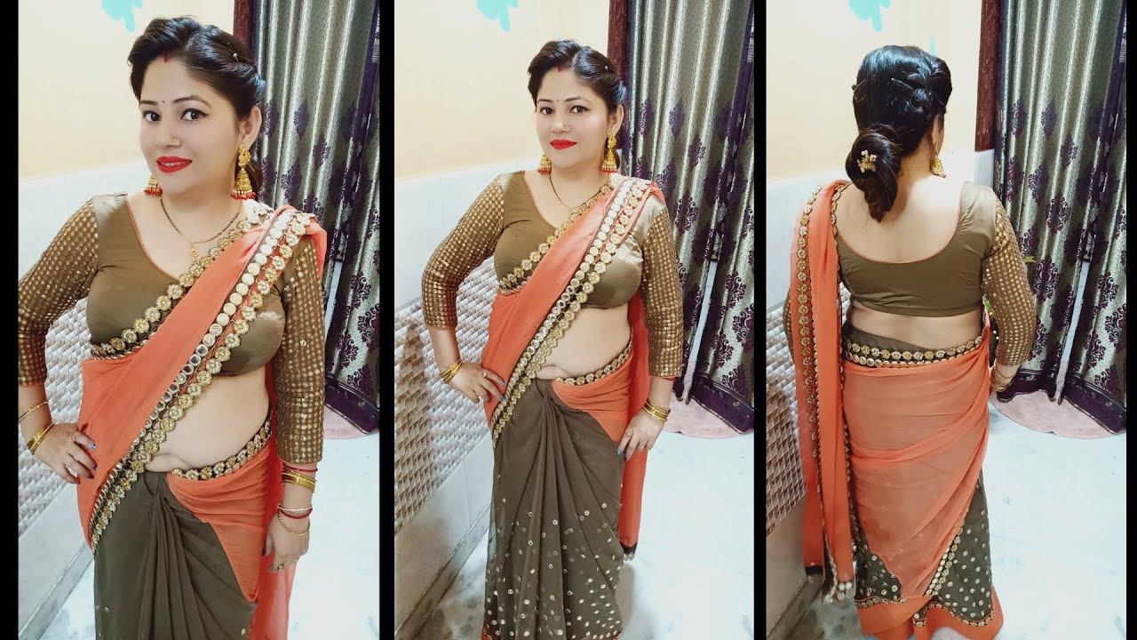 Net saree draping🌺🌺नेट की साड़ी को कैसे पहने |🌺🌻🌻