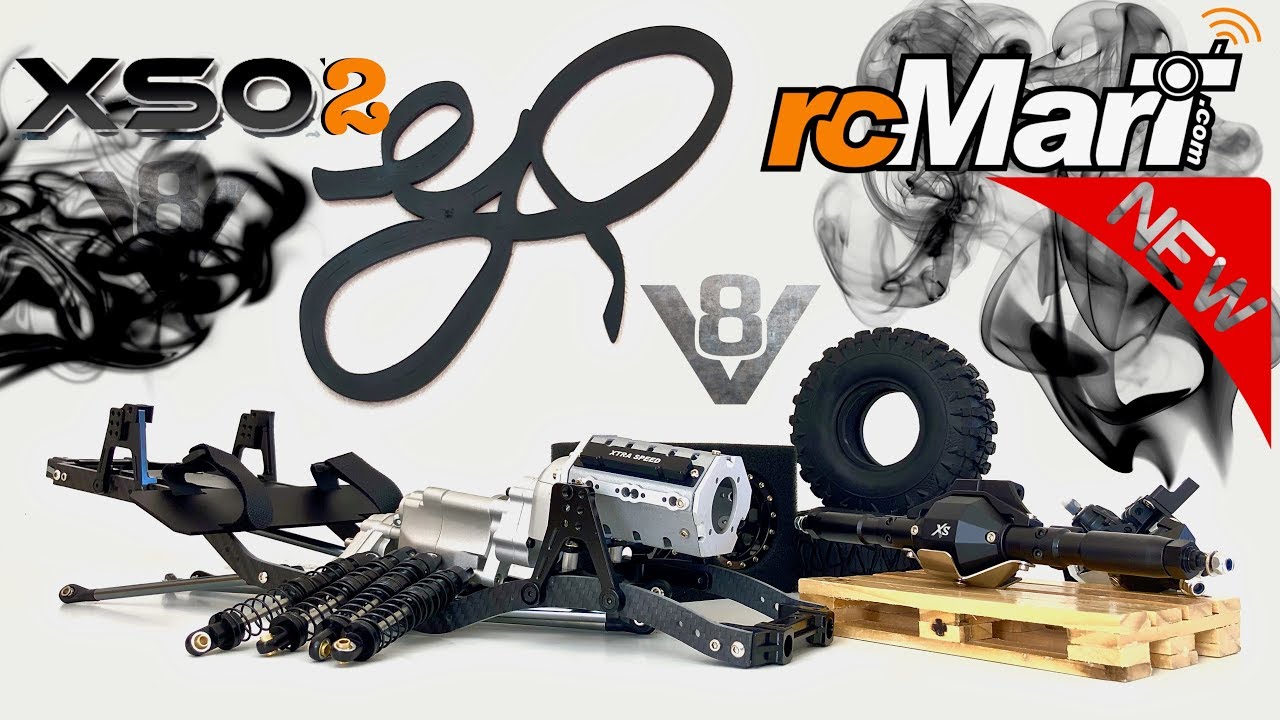 Xtra speed XS02 chassis, V8 engine, full METAL and CARBON....Unboxing