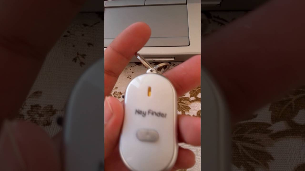 Whistle Key Finder Key Tracker Anti lost with Flash     WHITE